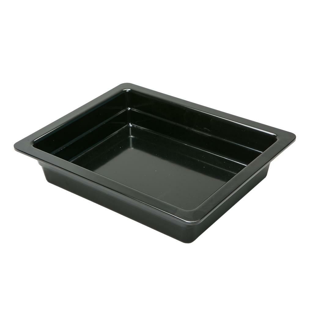 Tirolix - Vasca Gastronorm 1/2 32,5 x 26 cm Nero Melamina