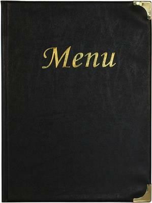 Securit - Portamenù 33 x 22 cm Nero Basic