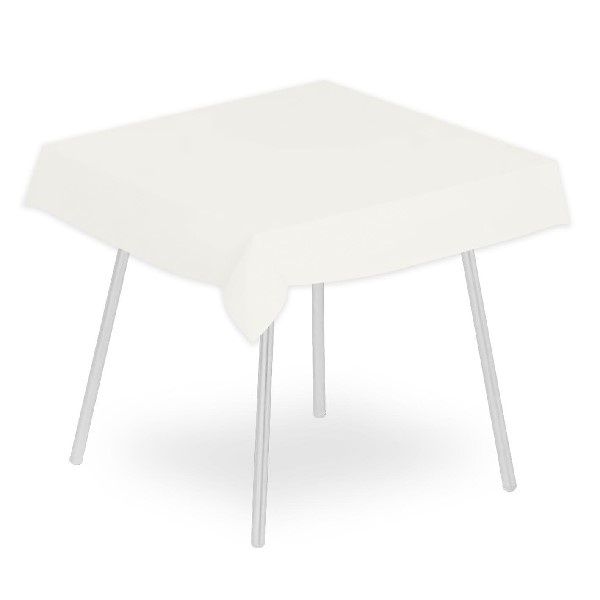 Tovaglia Micro Bianco 140x140 cm - 50 pezzi - Packservice