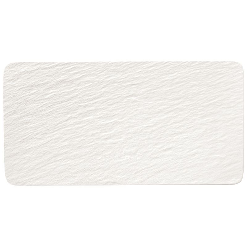 Villeroy &amp; Boch, The Rock White Glacier - Piatto rettangolare 35 x 18 cm