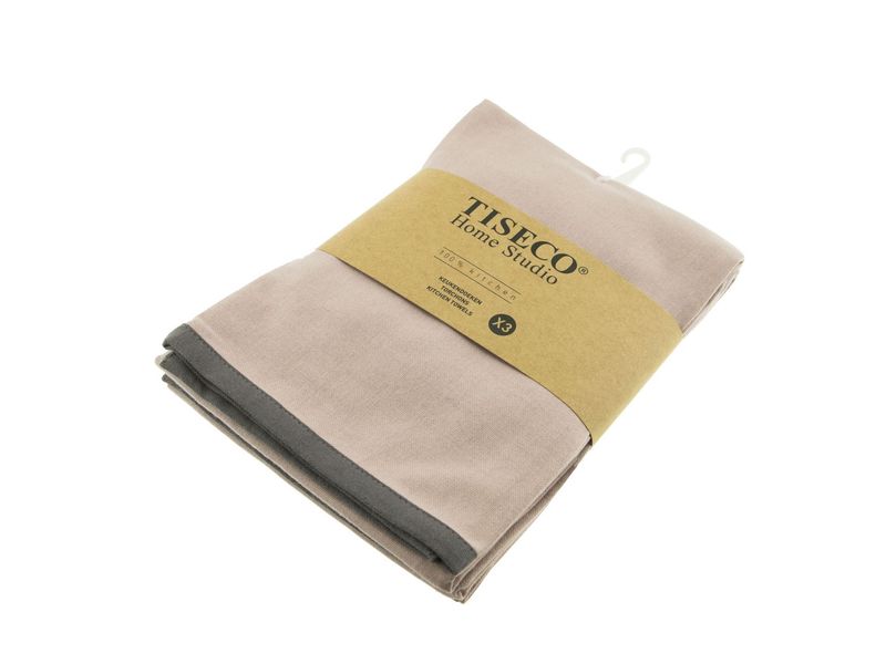 Canovacci/Strofinacci in cotone 3 pezzi 50 x 70 cm Sabbia - Tirolix