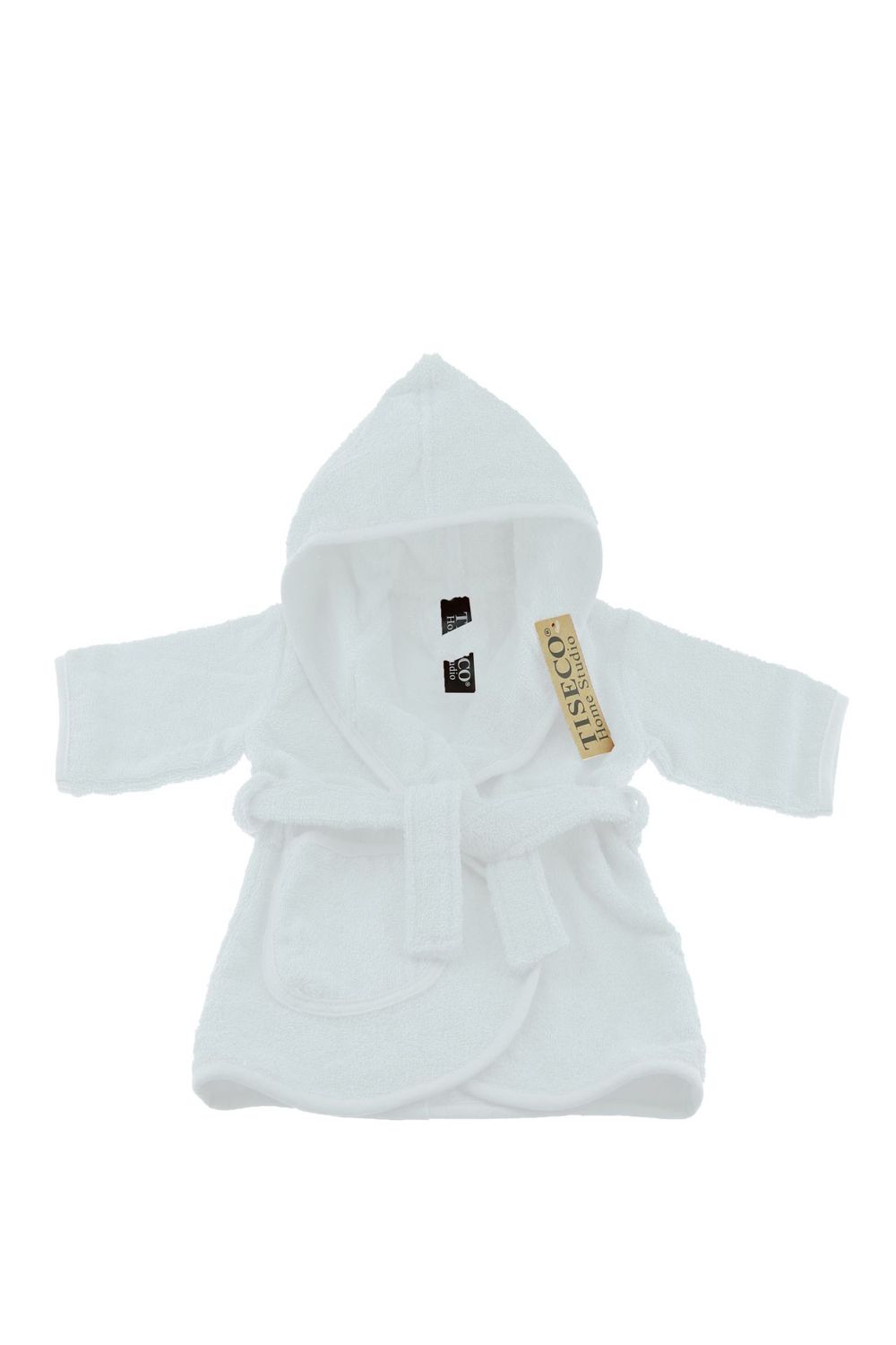 Accappatoio Neonato 0-12 Mesi Bianco - Tirolix