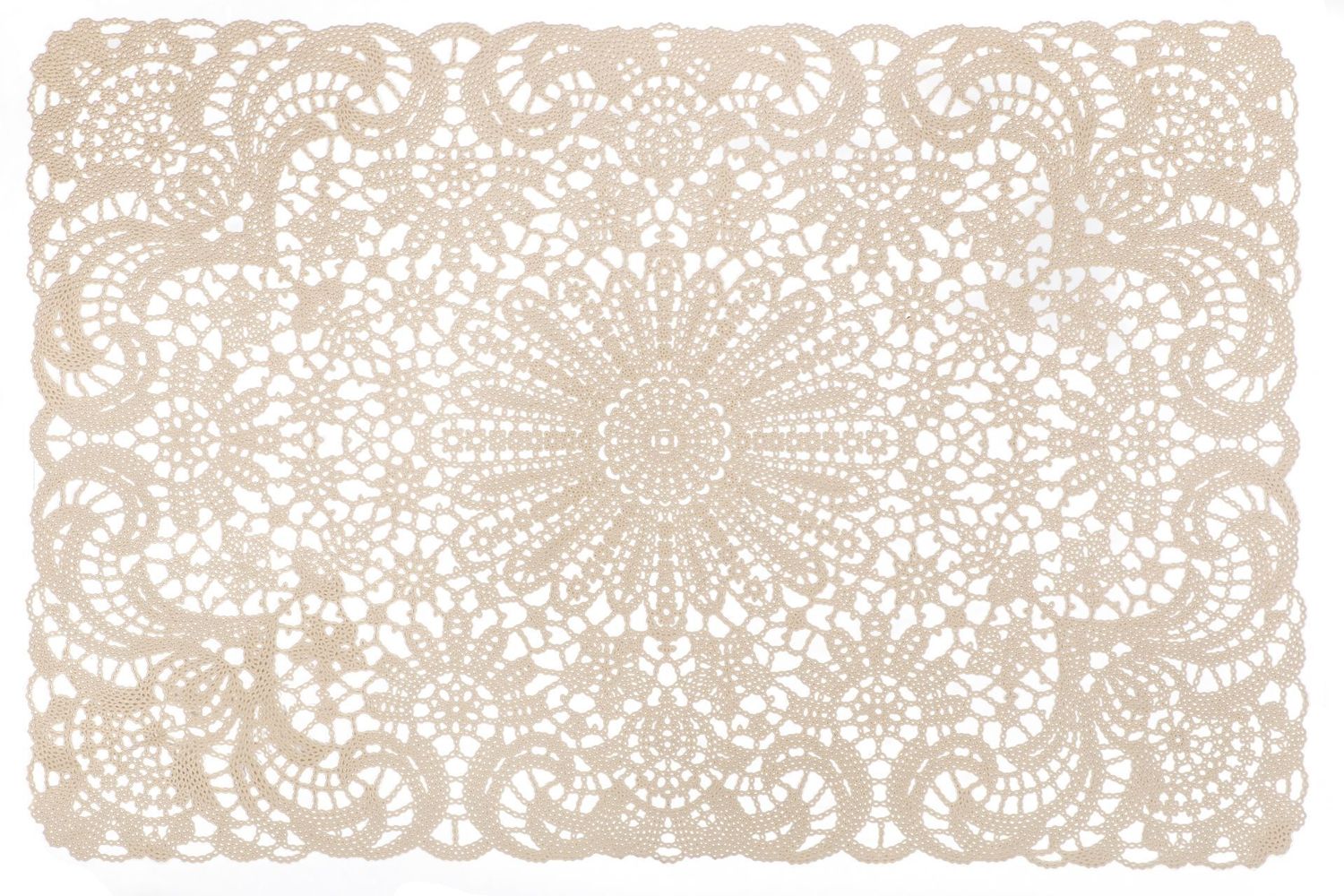 Tovaglietta in Pizzo 45x30 cm Crema - Tirolix