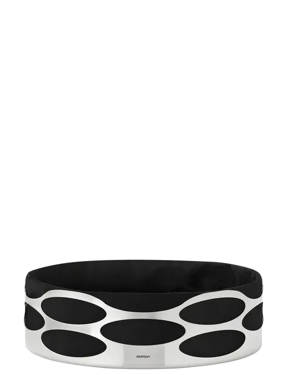 Cestino pane 23 x 7 cm Nero 23 cm Embrace - Stelton