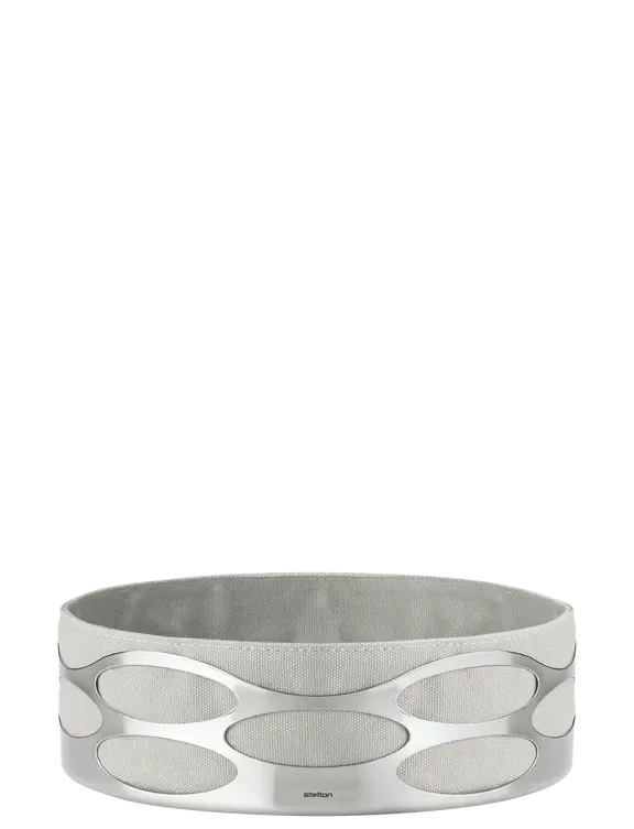 Cestino pane 23 x 7 cm Grigio chiaro 23 cm Embrace - Stelton