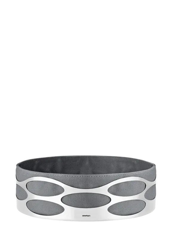 Cestino pane 23 x 7 cm Grigio scuro 23 cm Embrace - Stelton
