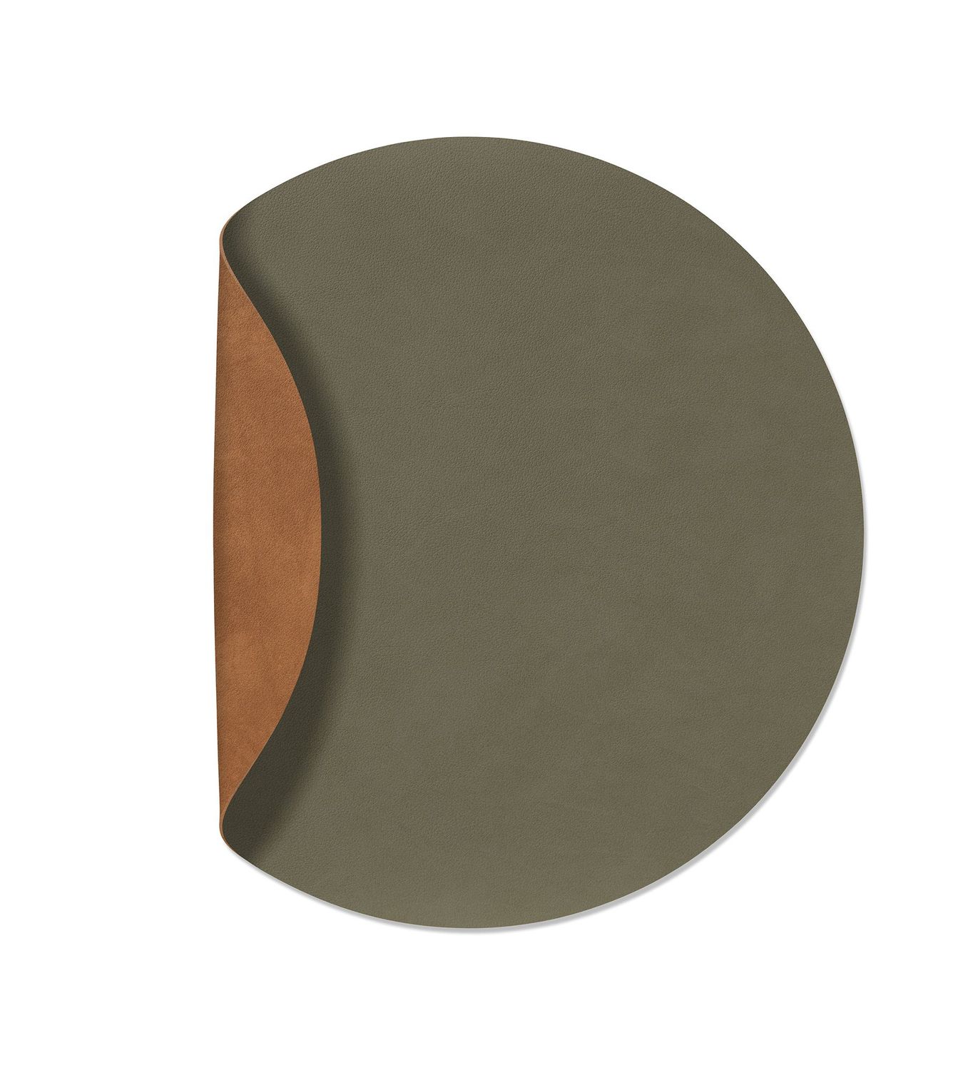 Lind DNA - Tovaglietta Double Circle Nupo army green/Nupo nature 40 cm