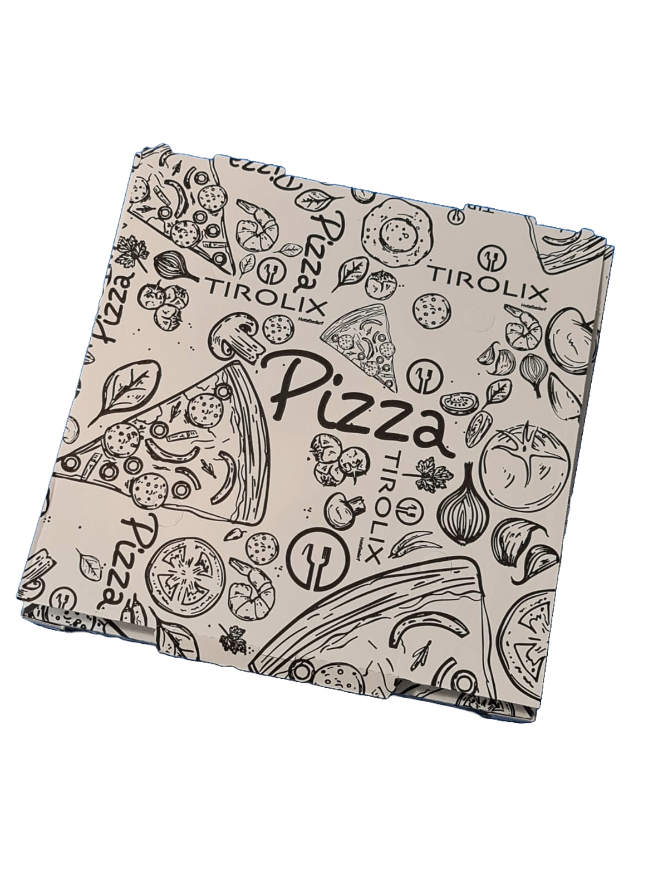 Cartone pizza 32,5 x 32,5 x 3 cm - Tirolix