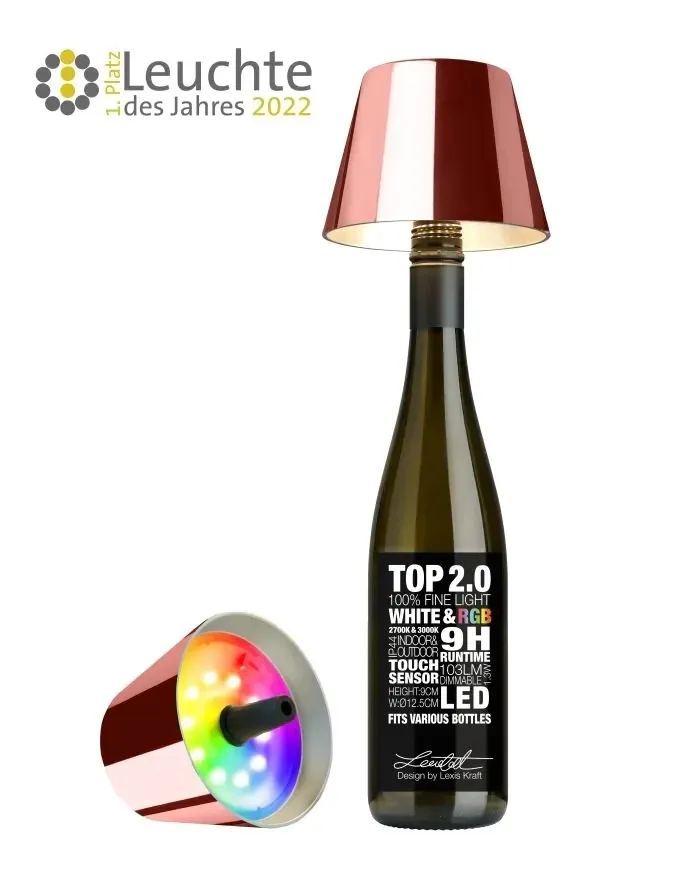 Lampada da tavolo Top 2.0 Led Oro Rosa - Sompex