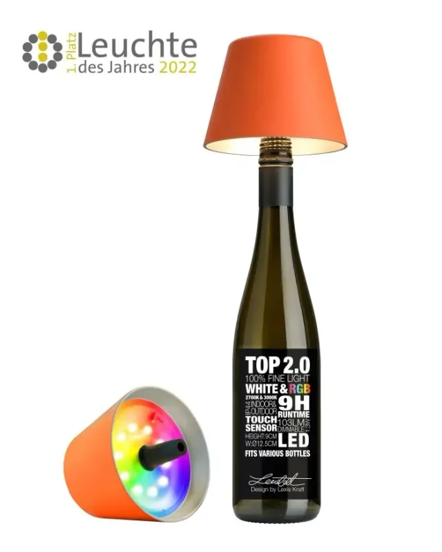 Lampada da tavolo Top 2.0 Led Arancione - Sompex