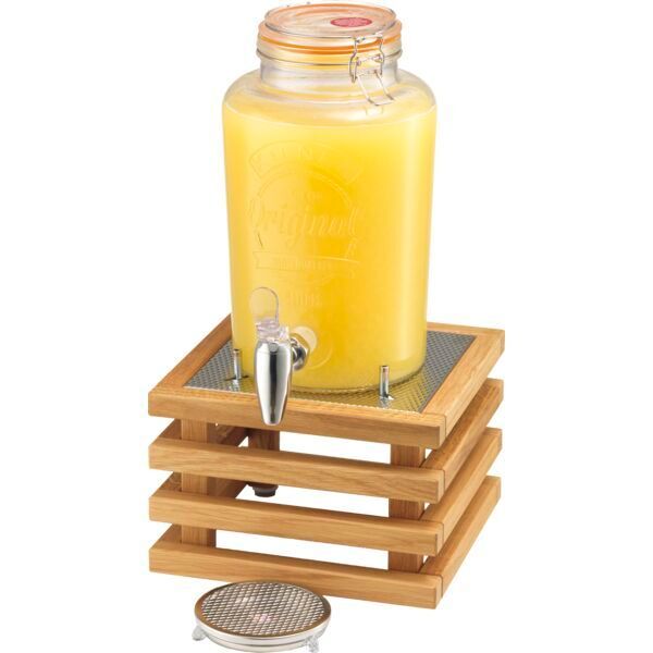 Frilich - Dispenser in vetro 5 l Raiser Oak