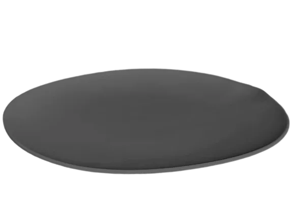 Cookplay - Piatto super piano opaco nero 31,5 x 30 cm Shell Line