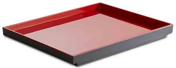 APS - Vassoio GN 1/2 "Asia Plus" 26,5 x 32,5 cm Rosso, Nero