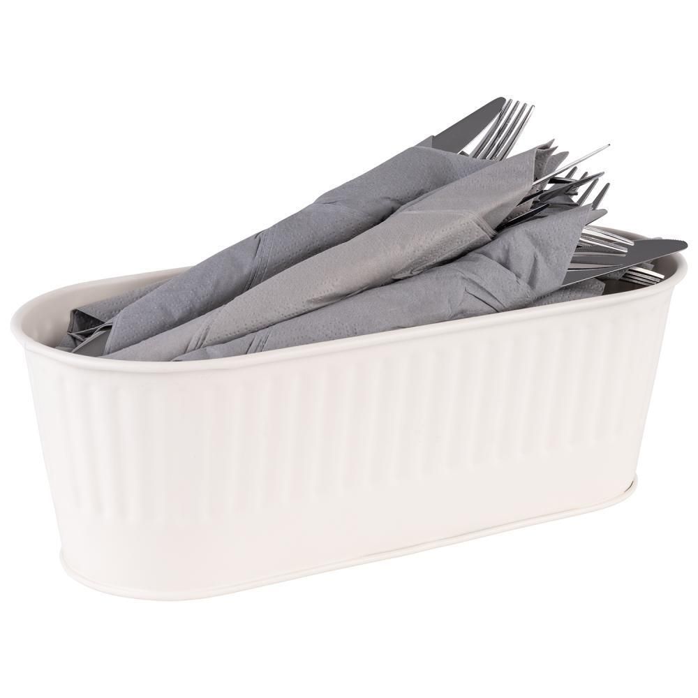 APS - Vassoio portaposate "Utensilo" 12 x 29,5 cm Bianco