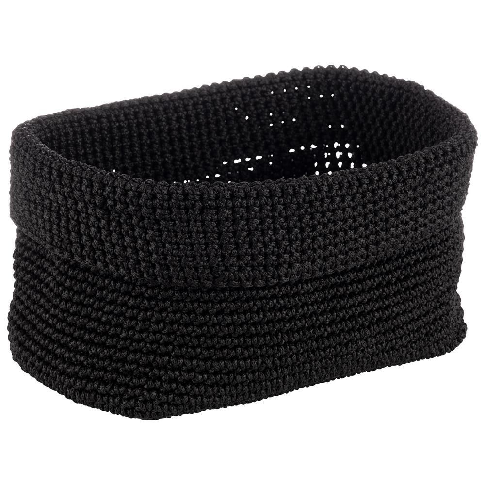 APS - Sacchetto pane all'uncinetto 17 x 24 cm Nero