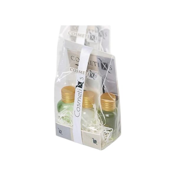 Tirolix - Set con shampoo, gel doccia, latte corpo e sapone mani Zen Tè Verde