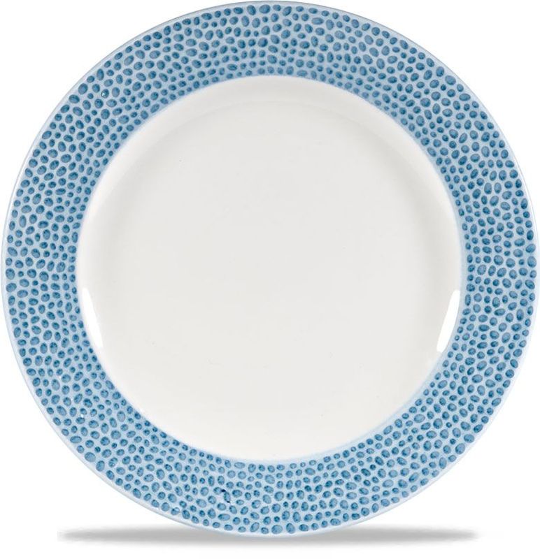 Churchill Piatto piano 21 cm Isla Glass Isla Spinwash Ocean Blue