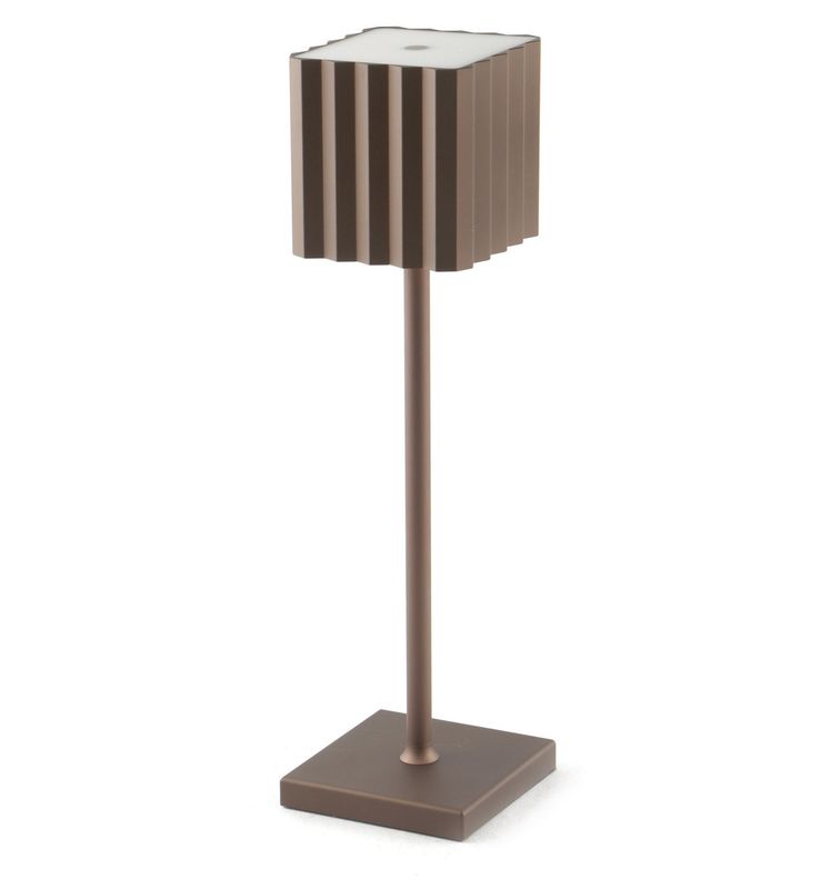 Feng - Lampada tavolo led 10 x 10 cm bronzo Cupcake