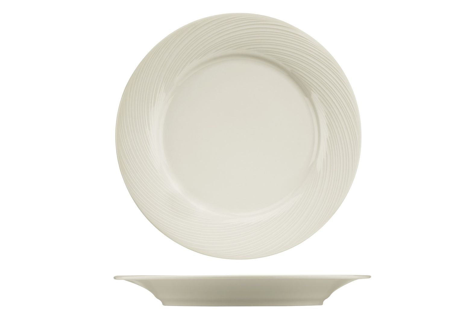 Kutahya Porselen - Piatto piano 20 cm Sempre Avorio