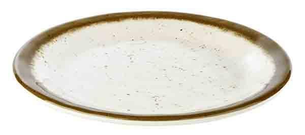 APS - Piatto "Stone Art" 19 cm Bianco, Marrone