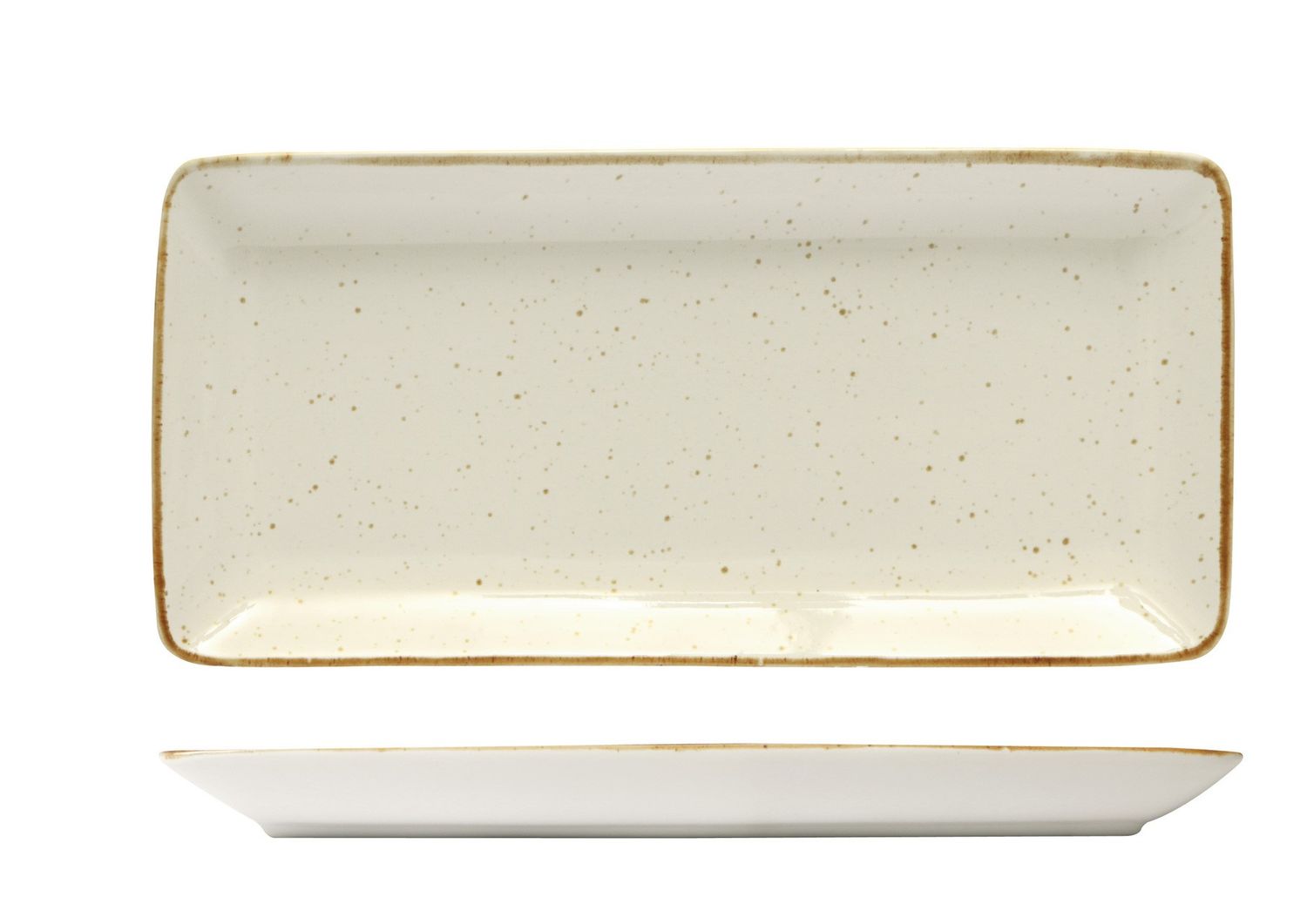 Sango Hospitality - Vassoio rettangolare 21 x 8 cm Java Barley Cream