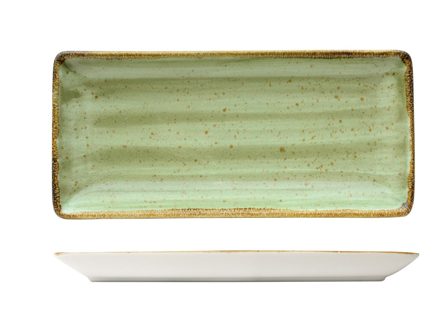 Sango Hospitality - Vassoio rettangolare 21 x 8 cm Java Meadow Green