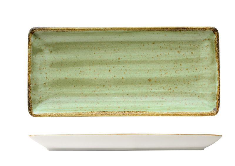 Sango Hospitality - Vassoio rettangolare 21 x 8 cm Java Meadow Green