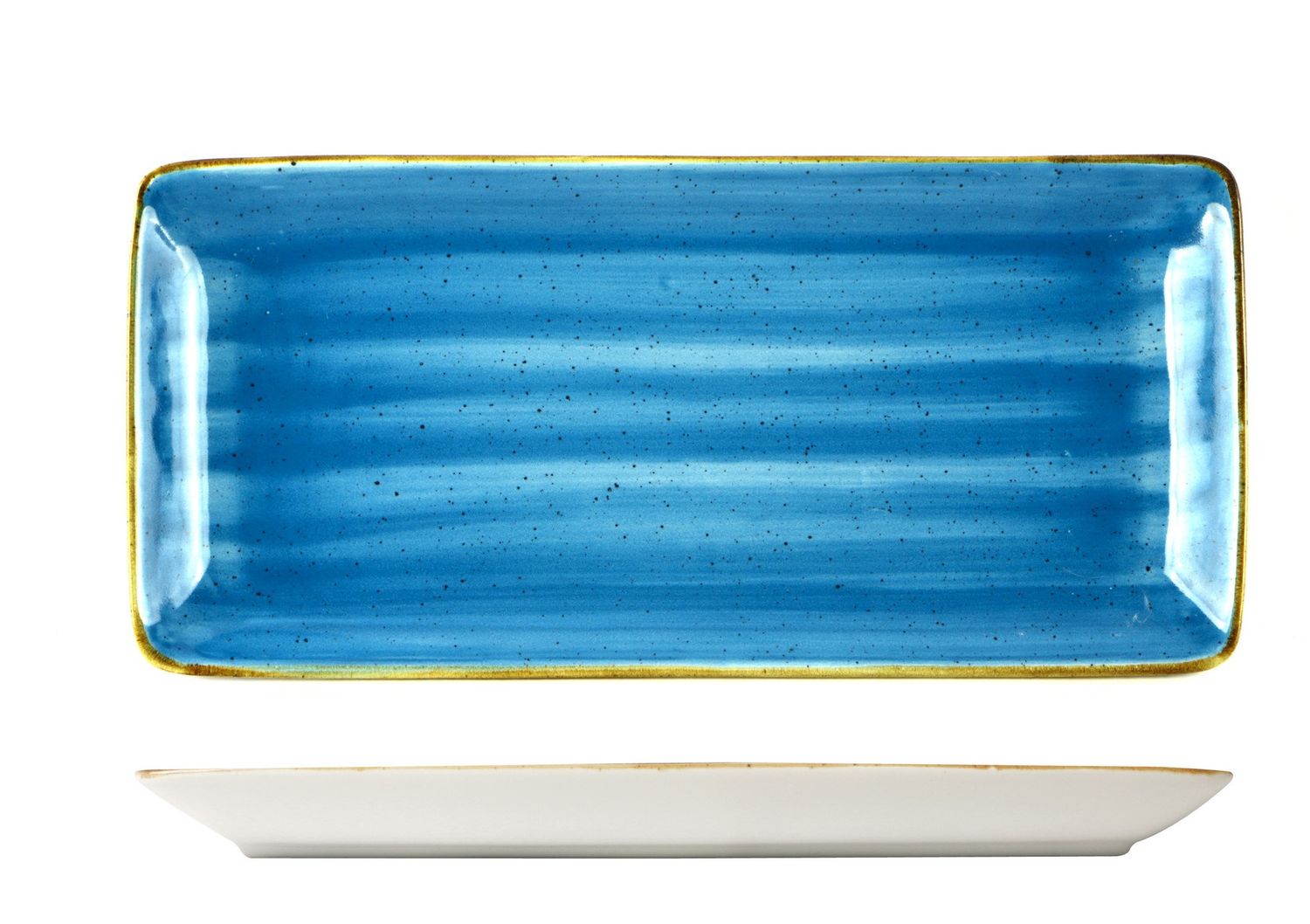 Sango Hospitality - Vassoio rettangolare 25 x 10 cm Java Aqua Blu