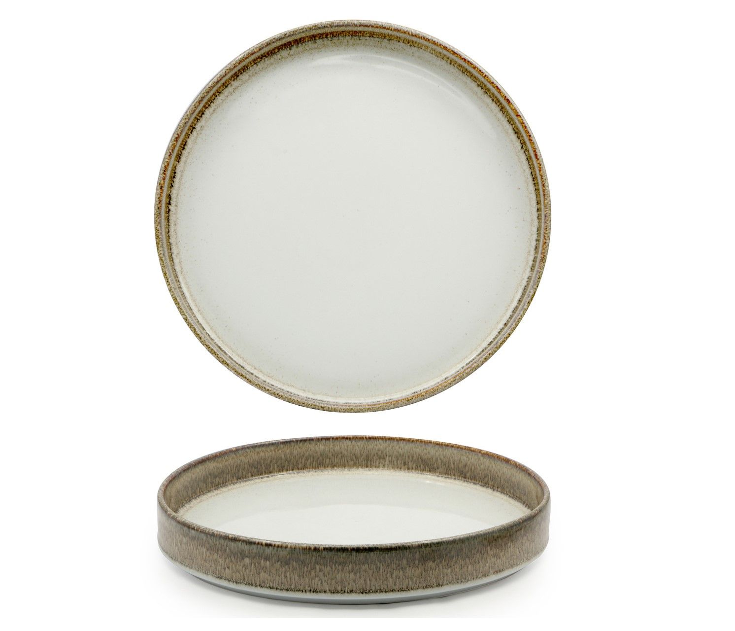 Sango Hospitality - Piatto piano impilabile bordo alto 28 x 4,5 cm Radiance Brown Kaden