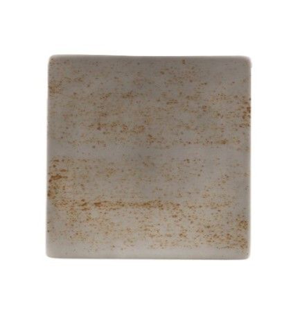 Schönwald - Piatto semifondo quadrato 16 cm Unique Lightgrey Pottery