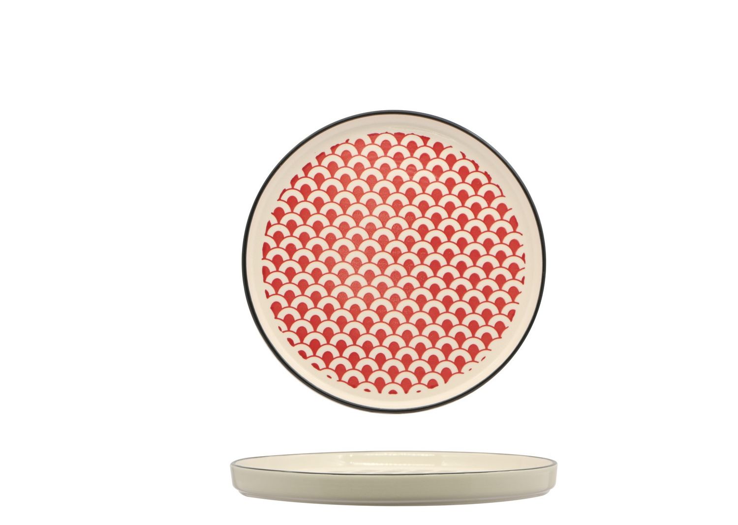 Lioness - Piatto nordic red 21 cm Mosaik