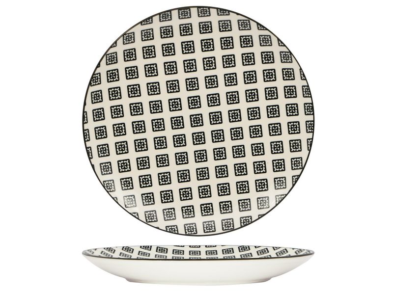 Lioness - Piatto piano black 28,5 cm Mosaik