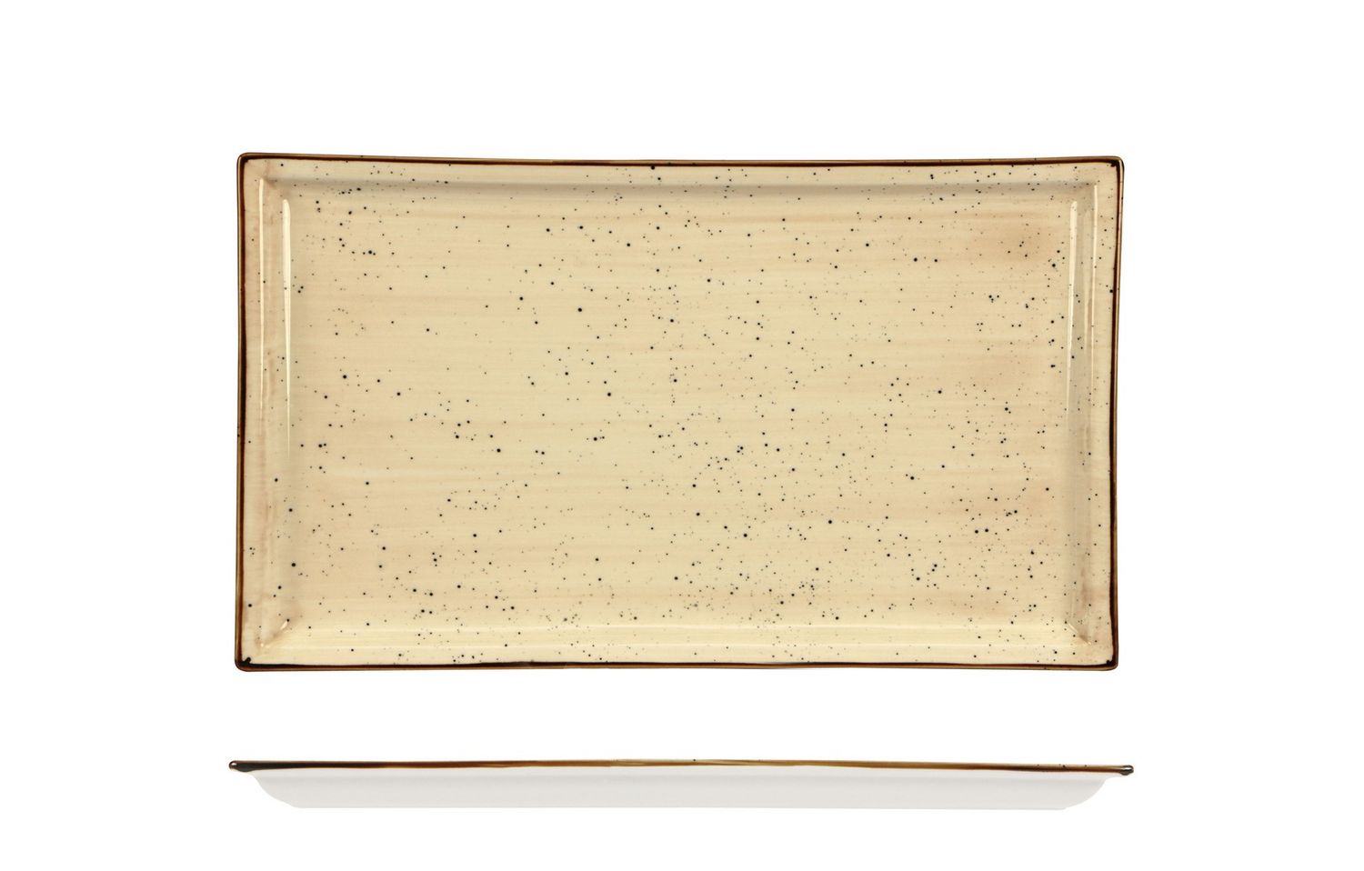 Lioness - Piatto rettangolare 31 x 18 cm Justcolor Cream