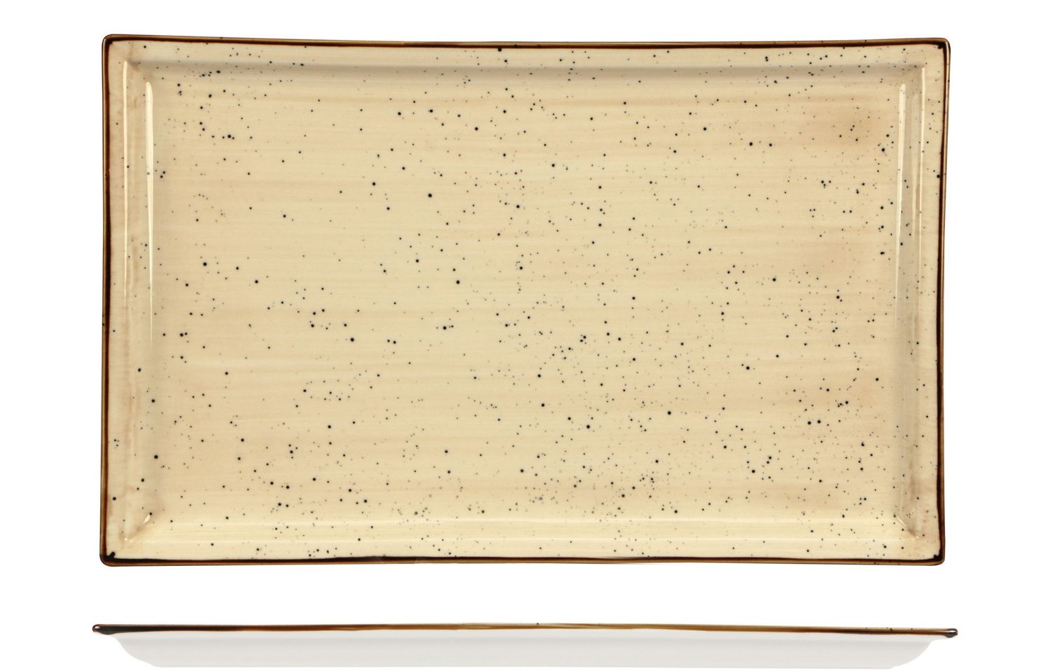 Lioness - Piatto rettangolare 36,5 x 23 cm Justcolor Cream