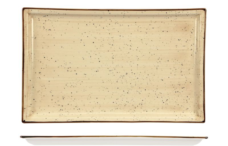 Lioness - Piatto rettangolare 36,5 x 23 cm Justcolor Cream