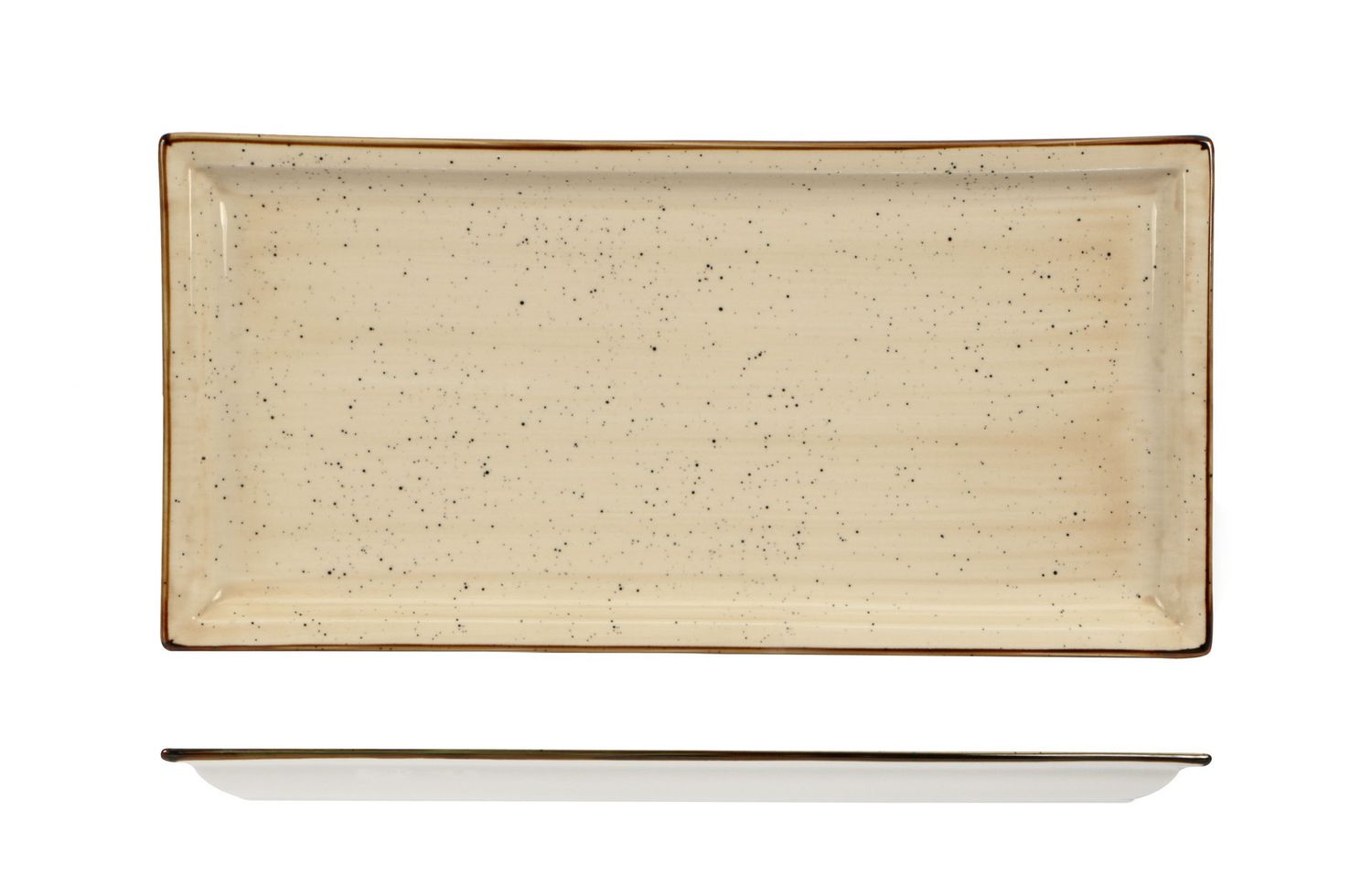 Lioness - Piatto rettangolare 36 x 18 cm Justcolor Cream