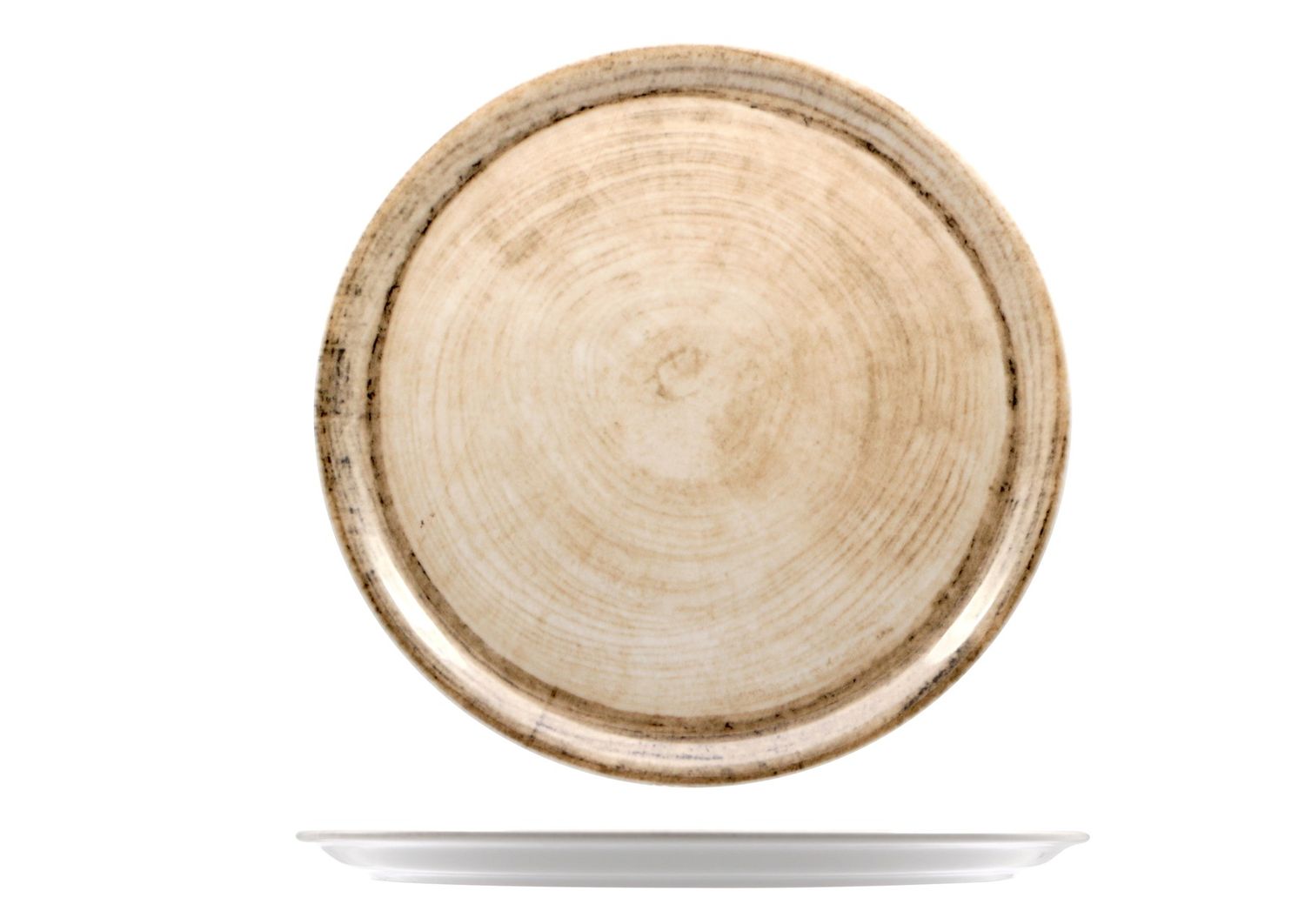 Saturnia - Piatto pizza 33 cm Tree Tabacco
