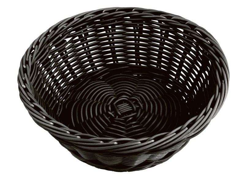 Horeca Professional - Cestino tondo nero pesante 21 x 8 cm