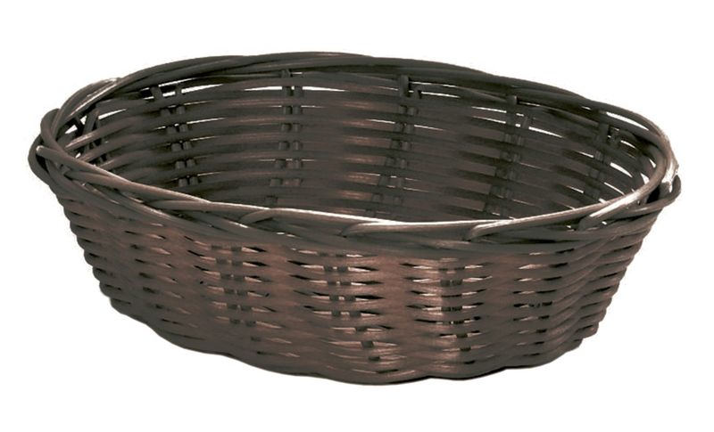 Horeca Professional - Cestino ovale marrone 25 x 18 x 6,5 cm