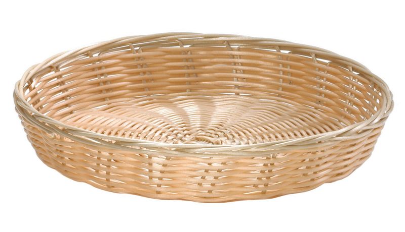 Horeca Professional - Cestino tondo naturale 21,5 x 5,5 cm
