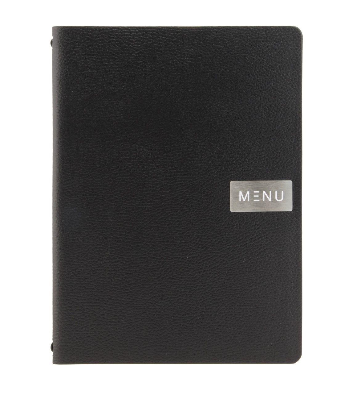 Securit - Portamenù in pelle ruvida nera A4 24,6 x 33,2 cm Leather Range