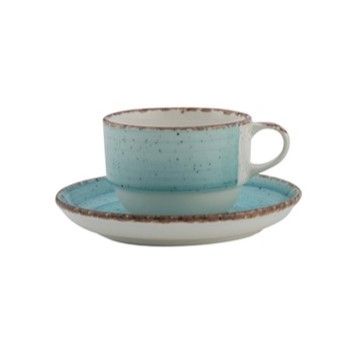 Güral Porselen - Tazza Caffè Impilabile 9 cl Avanos Azzurro