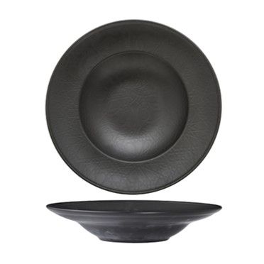 Güral Porselen - Piatto Pasta 26 cm Black Matt