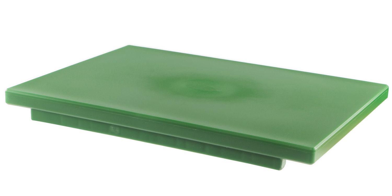 Mc - Tagliere con fermi politilene verde 40 x 30 cm