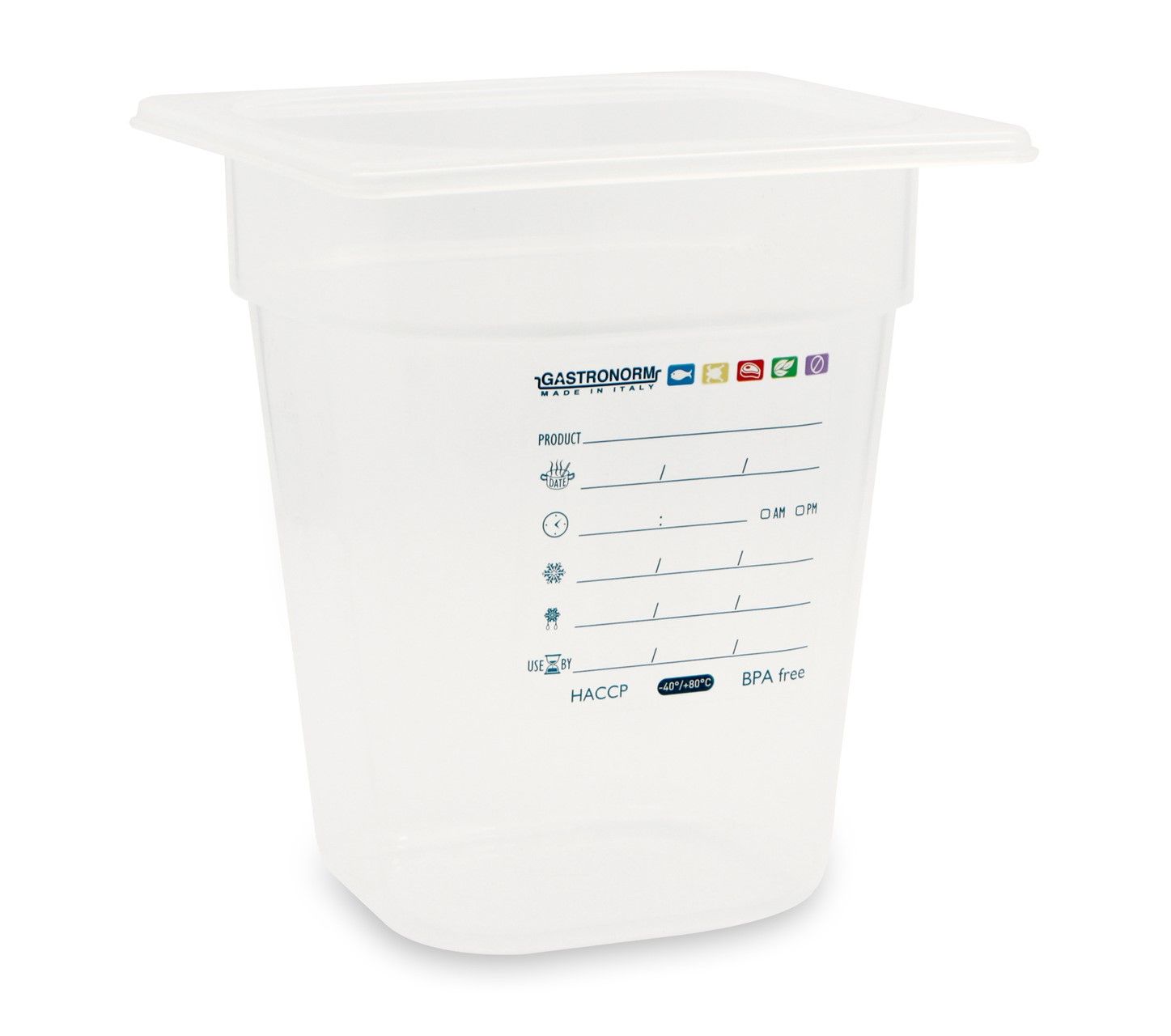 Mori 2A - Bacinella graduata GN 1/6 17,6 x 16,2 x 20 cm