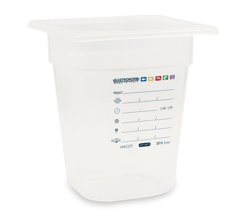 Mori 2A - Bacinella graduata GN 1/6 17,6 x 16,2 x 20 cm