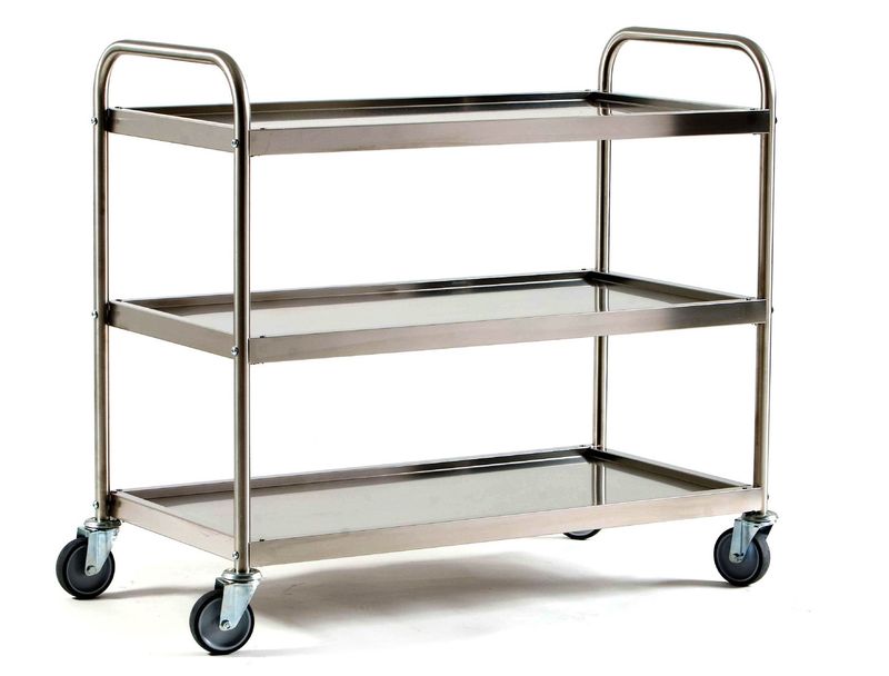 Gi.Metal - Carrello inox 3 piani 103 x 52 x 92 cm