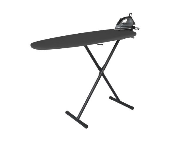 Corby - Asse con ferro da stiro grigio scuro Oxford