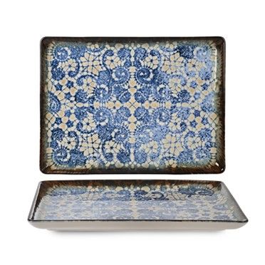 Rinart - Vassoio Rettangolare 30 x 22 cm Bluet Premium