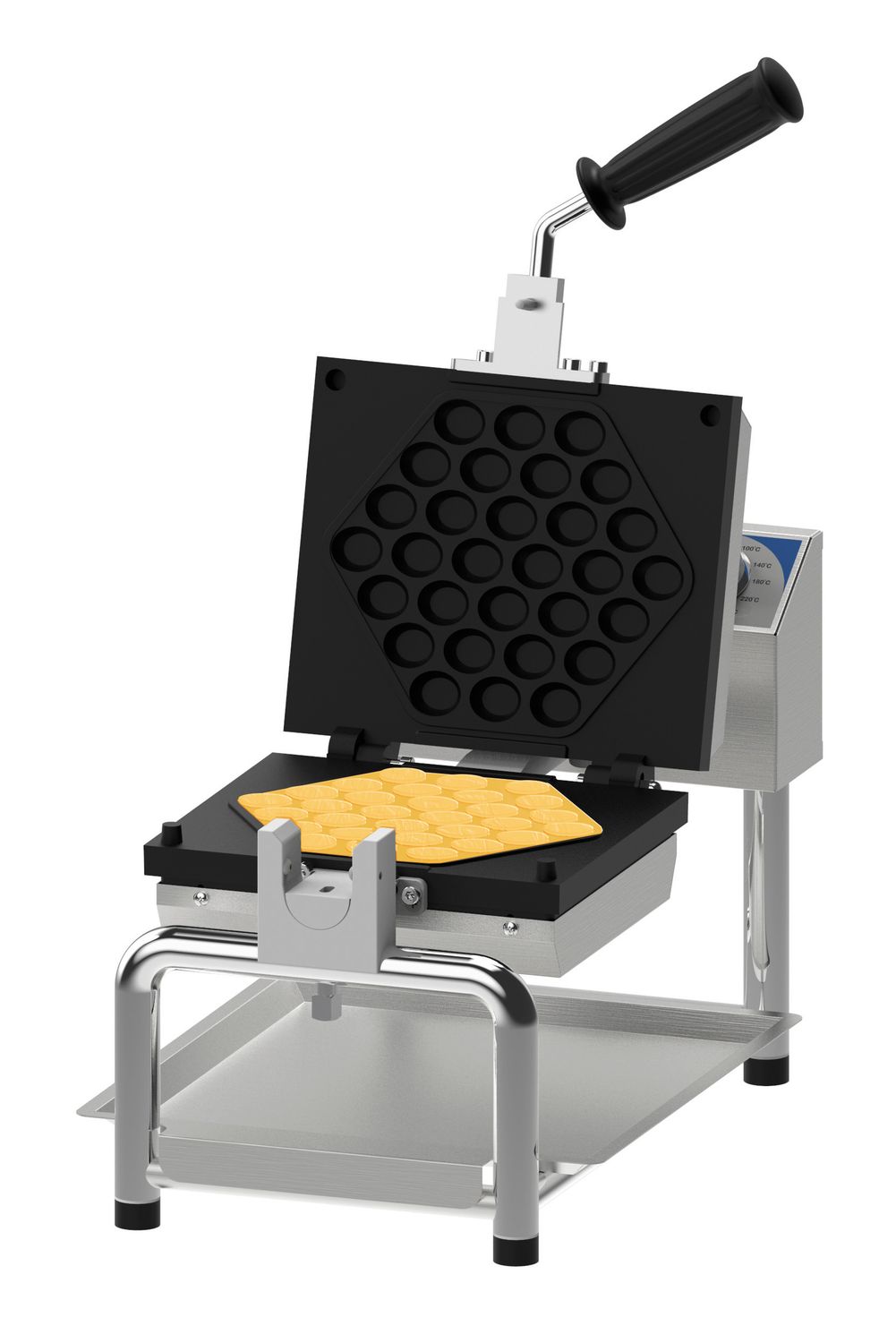 Casselin - Macchina per waffle singolo con apertura a 180° Bubble